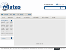 Tablet Screenshot of alatas.nl
